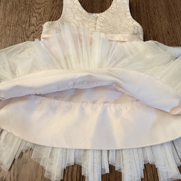 American Princess Light Pink Lace Tulle Infant Dress Sz 24mo Jewel detail AA - Picture 8 of 8